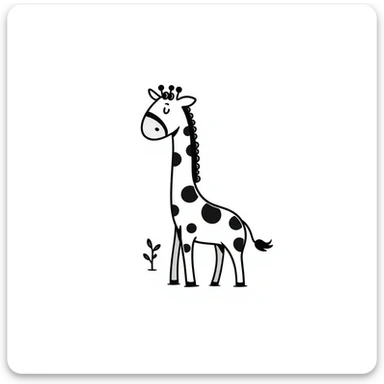Giraffe sticker
