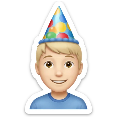 Birthday boy wish sticker