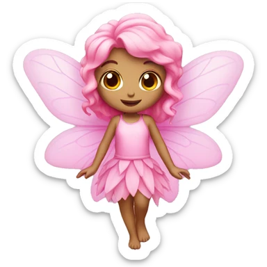 Pink fairy sticker
