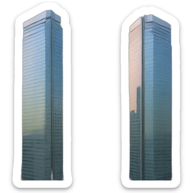 two skyscrapers sticker