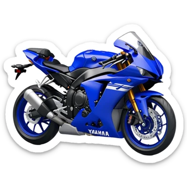 Yamaha YZF (Sportbike) - Yamaha YZF-R1 (Model Year: 2022) (Iconic colour: Blue) sticker