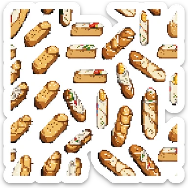 baguette bread loaf sticker