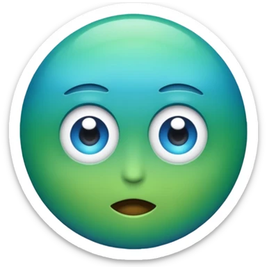 create me a discord success emoji in the form of a "W" with a blue to green gradient that is bold and eyecatching sticker