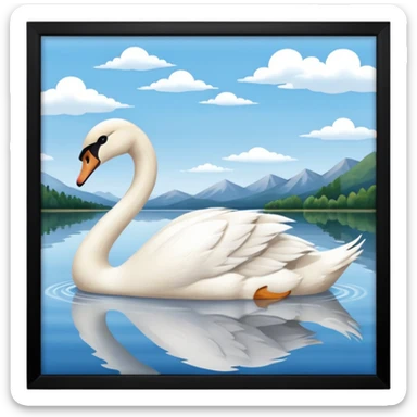 swan lake sticker