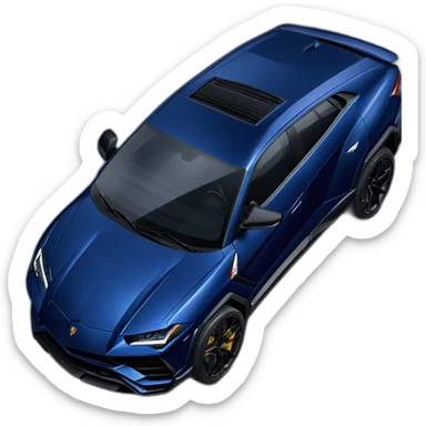 lamborghini urus in dark blue and with "Nath" written on the plate sticker