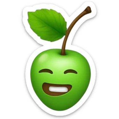 green cherry sticker