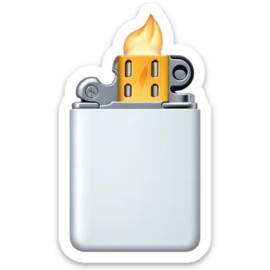 white lighter sticker