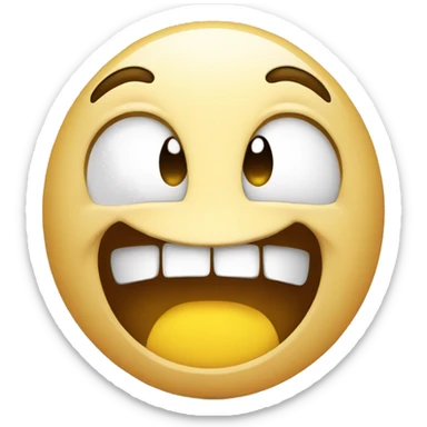 Smiley cringing horribly sticker