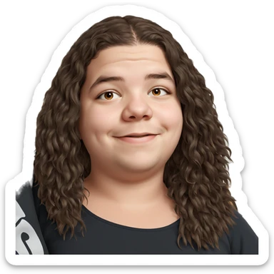 smiling girl indoors portrait sticker