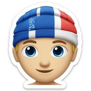 summer olympics swimming boy caucasian sticker