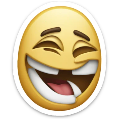 An emoji pointing to itself and saying 'me'" sticker