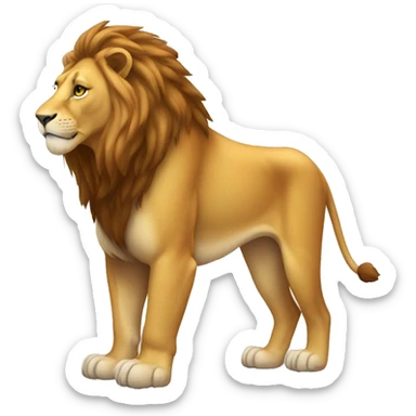 Full-body-lion sticker