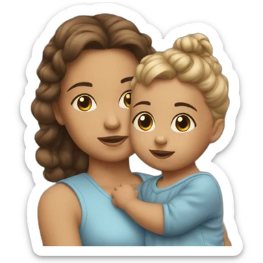 3 years sister and 0 year baby sticker