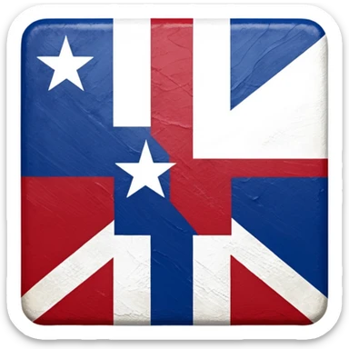 "A" "T" "X" Block letters painted the colors of the Texas state flag sticker