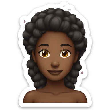 black girl skin care sticker