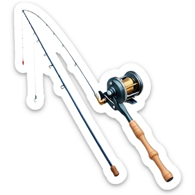  fishing rod sticker