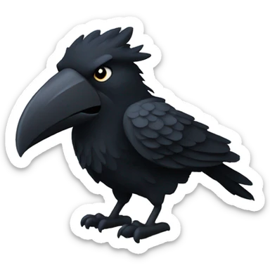 Corbeau viking sticker
