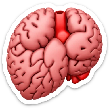 Brain and heart sticker