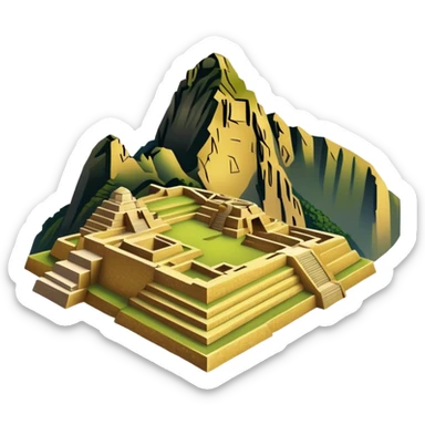 Machu Picchu de oro sticker