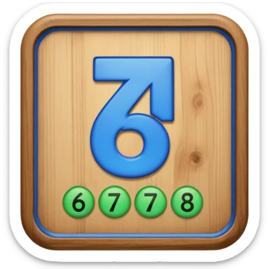 A sign that say 67 but I want the 67 blue and the outside green sticker