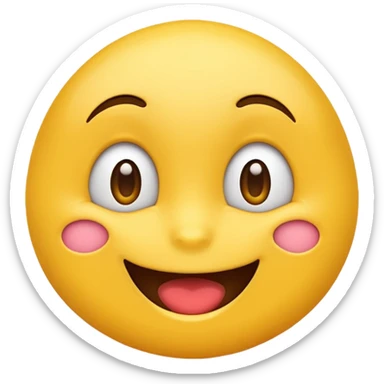 naughty looking emoji, playful, mischievous expression, suggestive but safe sticker