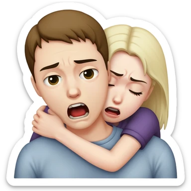 strangling self sticker