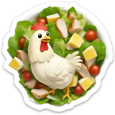 Chicken cesar salad  sticker