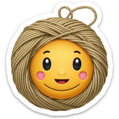 ball of yarn sticker