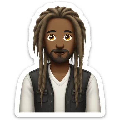 Nonchalant dreadhead  sticker