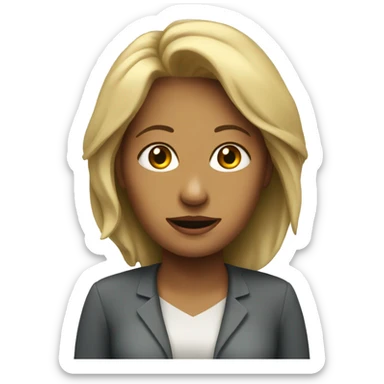 woman charge mentale sticker