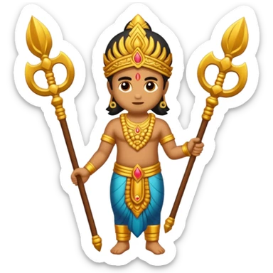 Load murugan weapons  sticker