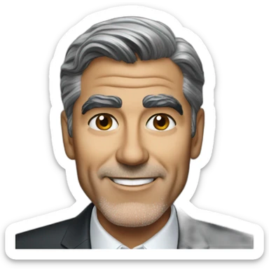 George clooney sticker