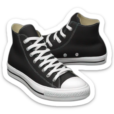 Converse noire sticker