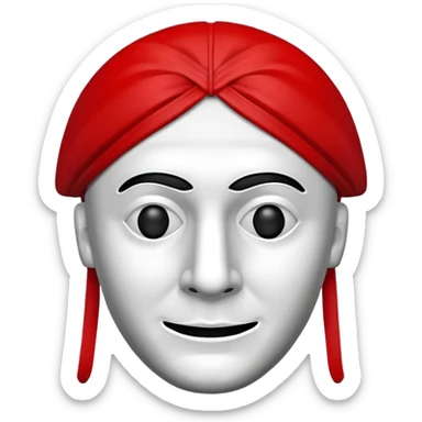 Money Heist mask emoji like real  sticker