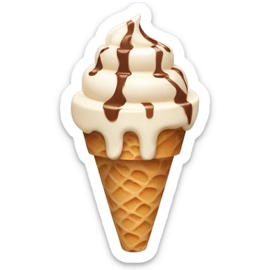 Affogato ice cream sticker