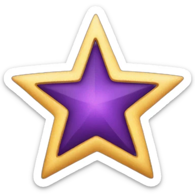 star whit star sticker