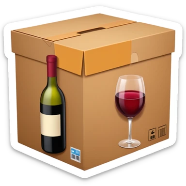 aesthetic Amazon prime box. The box is color wine sticker