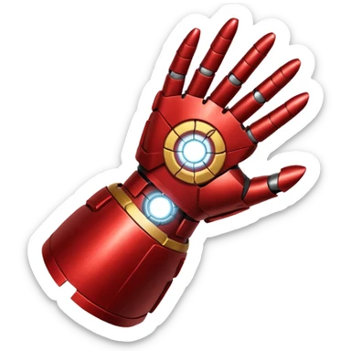 gant de iron man claquement des doigt sticker