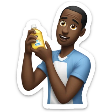 Diddy holding baby oil sticker