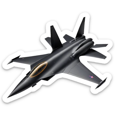 SR-71 Blackbird - Lockheed Martin (Stealth Grey) A sleek, high-speed reconnaissance aircraft with an elongated, needle-like fuselage and a smooth, aerodynamic design. The body is finished in a deep, matte jet-black with subtle panel lines and heat-resistant detailing. Its twin engines are seamlessly integrated into the structure, with sharp, swept-back wings that emphasize speed and stealth. The cockpit canopy is tinted, adding to its mysterious, high-tech aesthetic, while the overall silhouette exudes an aura of unmatched velocity and secrecy. sticker