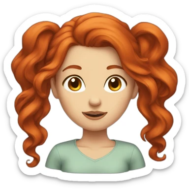 Bad Redhead girl sticker