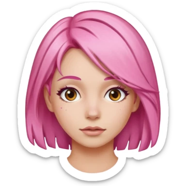 🤦🏻‍♀️ make her with pink hair please sticker