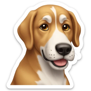 perro saludando sticker