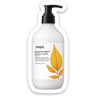leave-in conditioner bottle with label sticker