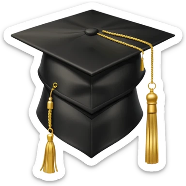 graduation cap sticker