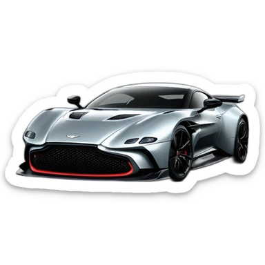 tuned Aston martin vulcan sticker