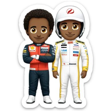 Hamilton et senna sticker
