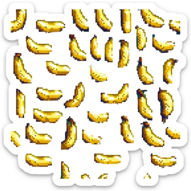 bunch of bananas sticker