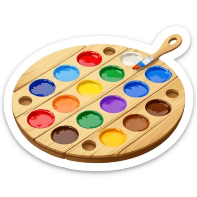 paint palette  sticker