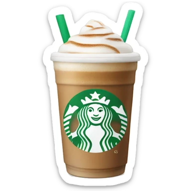 Ice coffee latte  sticker